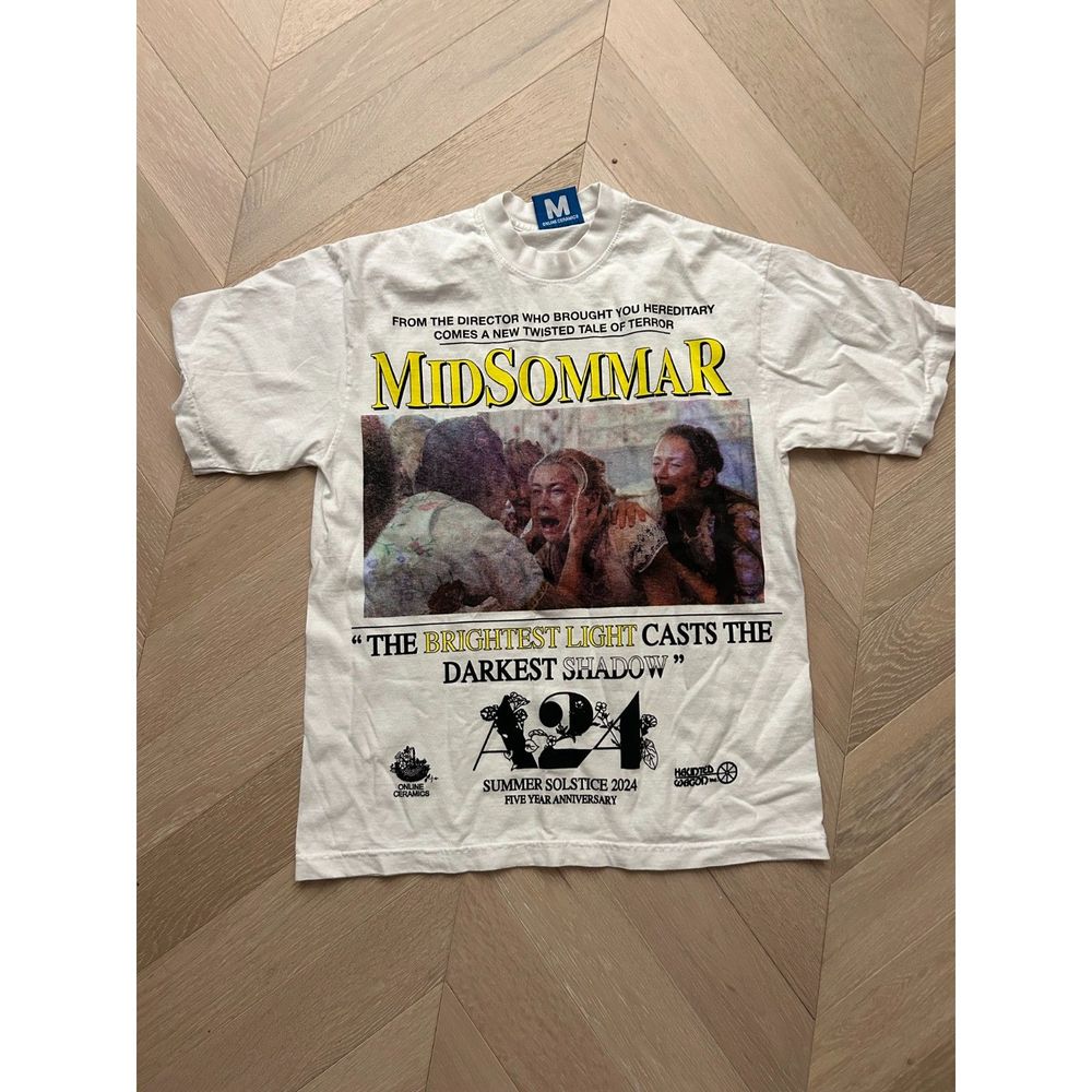 Midsommar Anniversary - White Tee - M Online Ceramics x A24